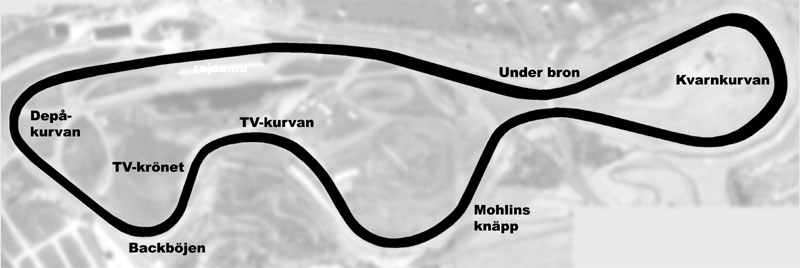 Map of Kinnekulle Ring